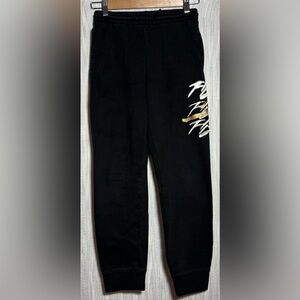 Jordan Black and Gold Kids Leggings